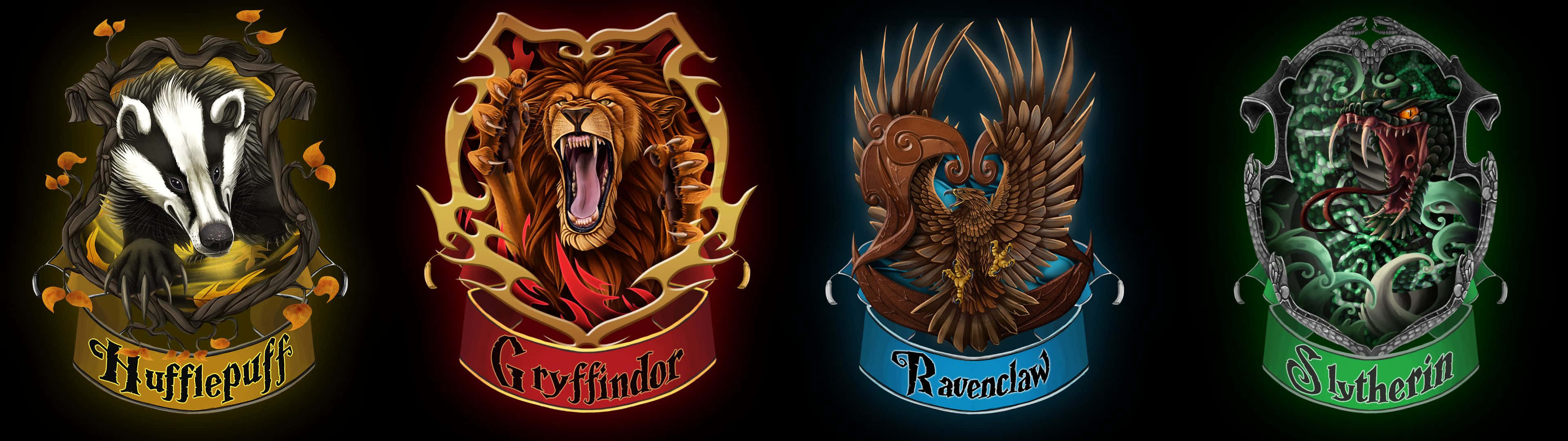 Hogwarts House Crests SVG