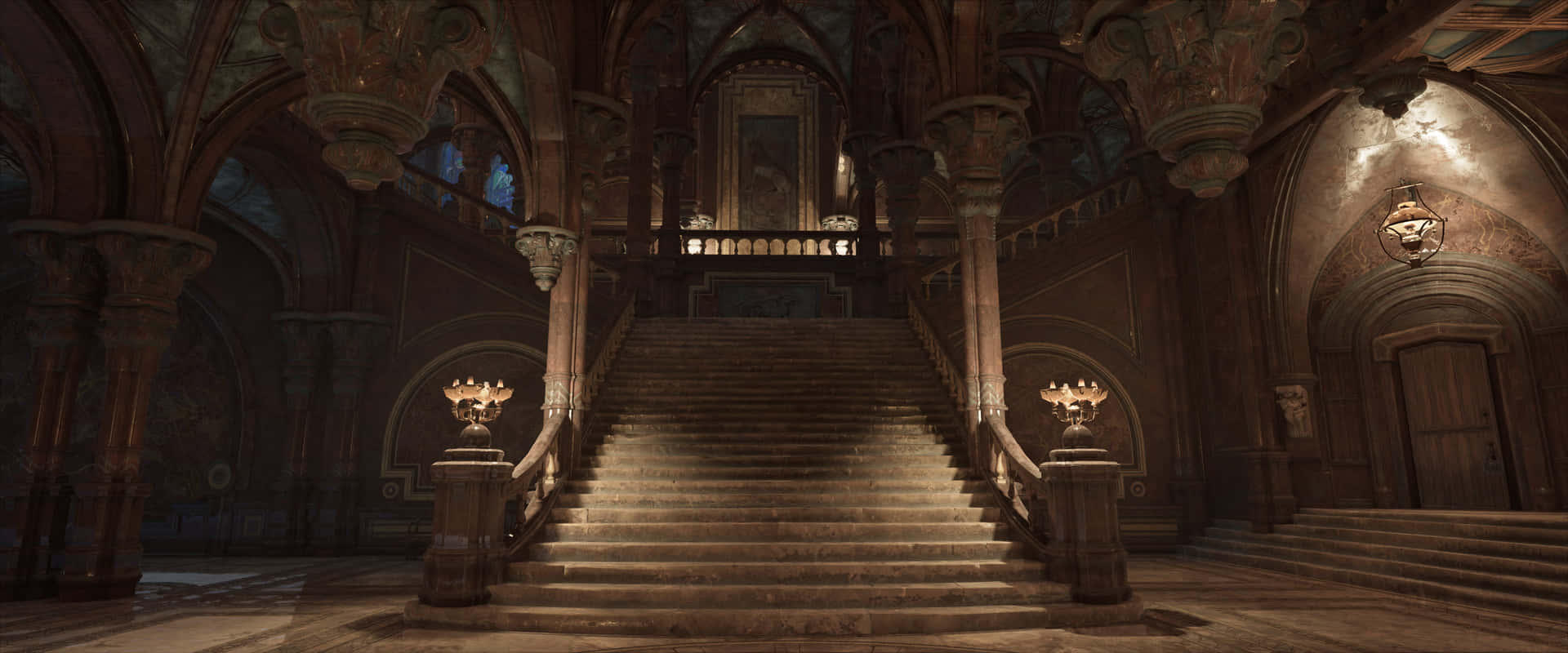 Hogwarts_ Legacy_ Grand_ Staircase_ Hall Wallpaper