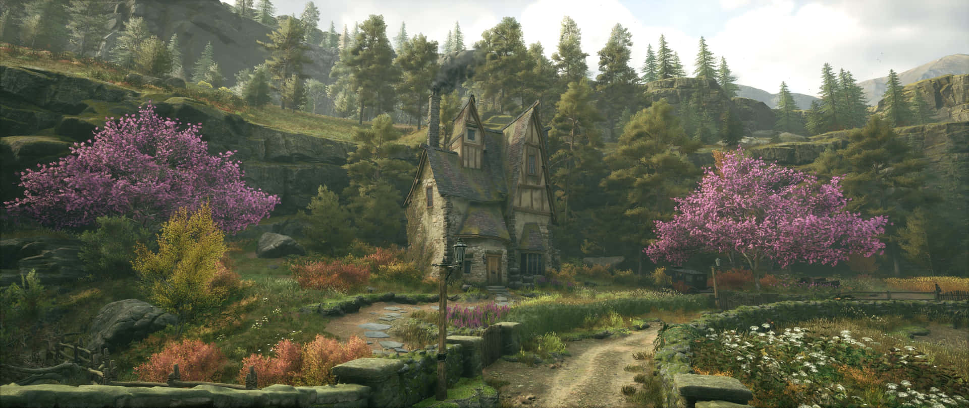 Hogwarts Legacy_ Magical Countryside Home Wallpaper