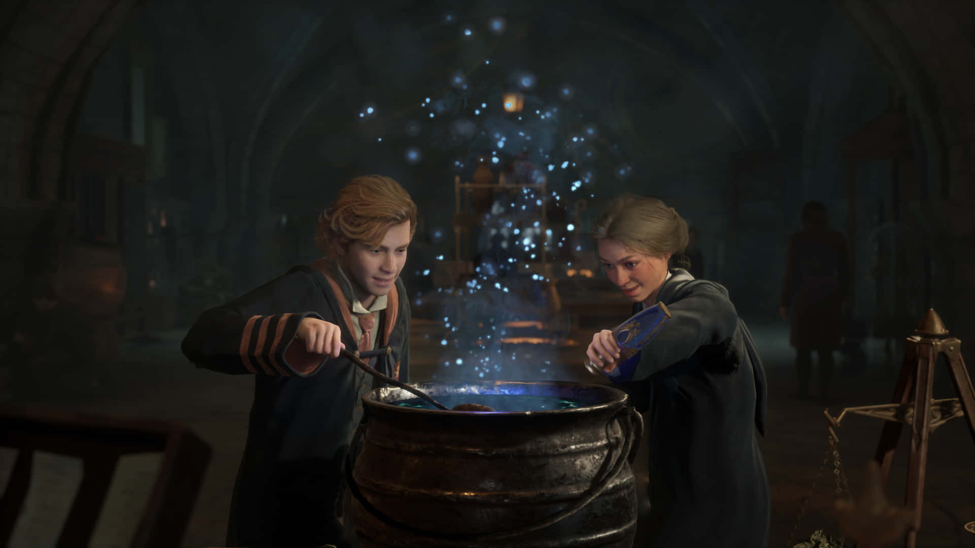 Hogwarts Legacy Potion Brewing Students Wallpaper