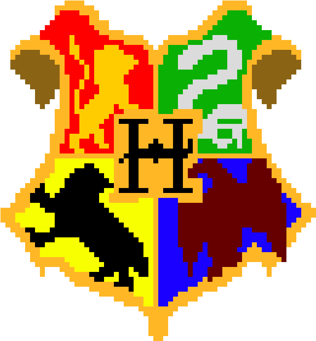 Hogwarts_ Crest_ Pixel_ Art.png PNG