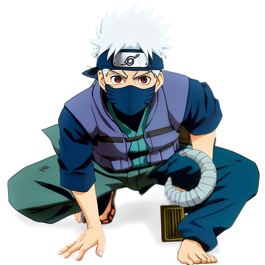 Download Hokage Kakashi Illustration Png Djn1 | Wallpapers.com