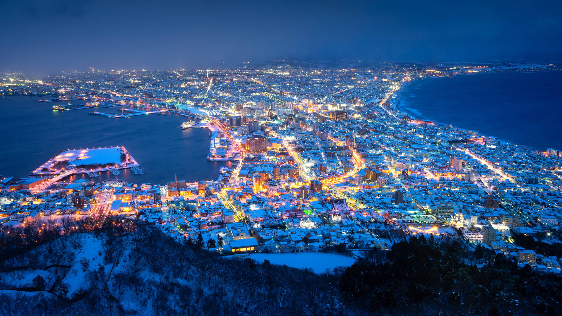 Hokkaido Japan 4k At Night
