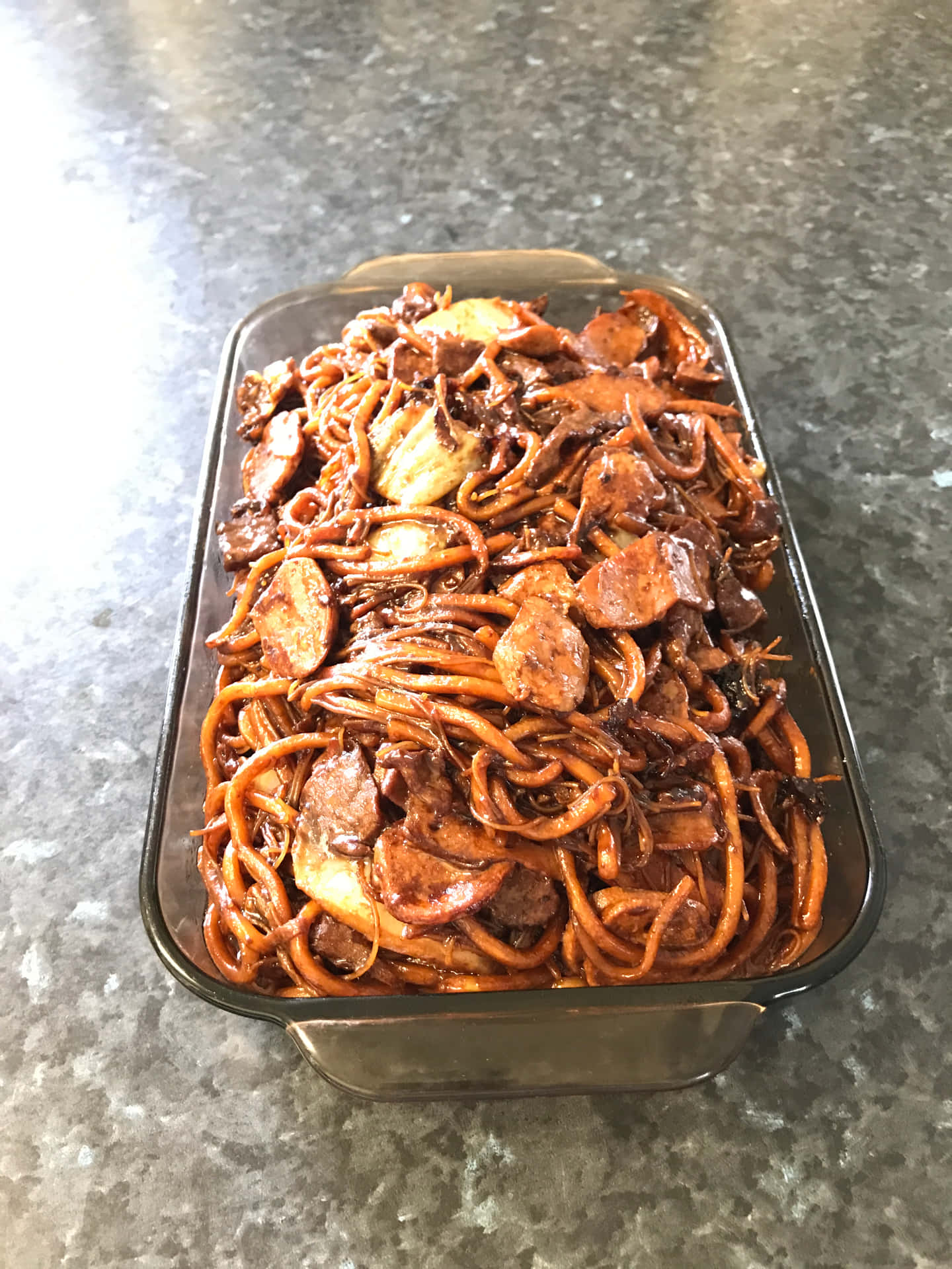 Hokkien Mee On Transparent Container Picture