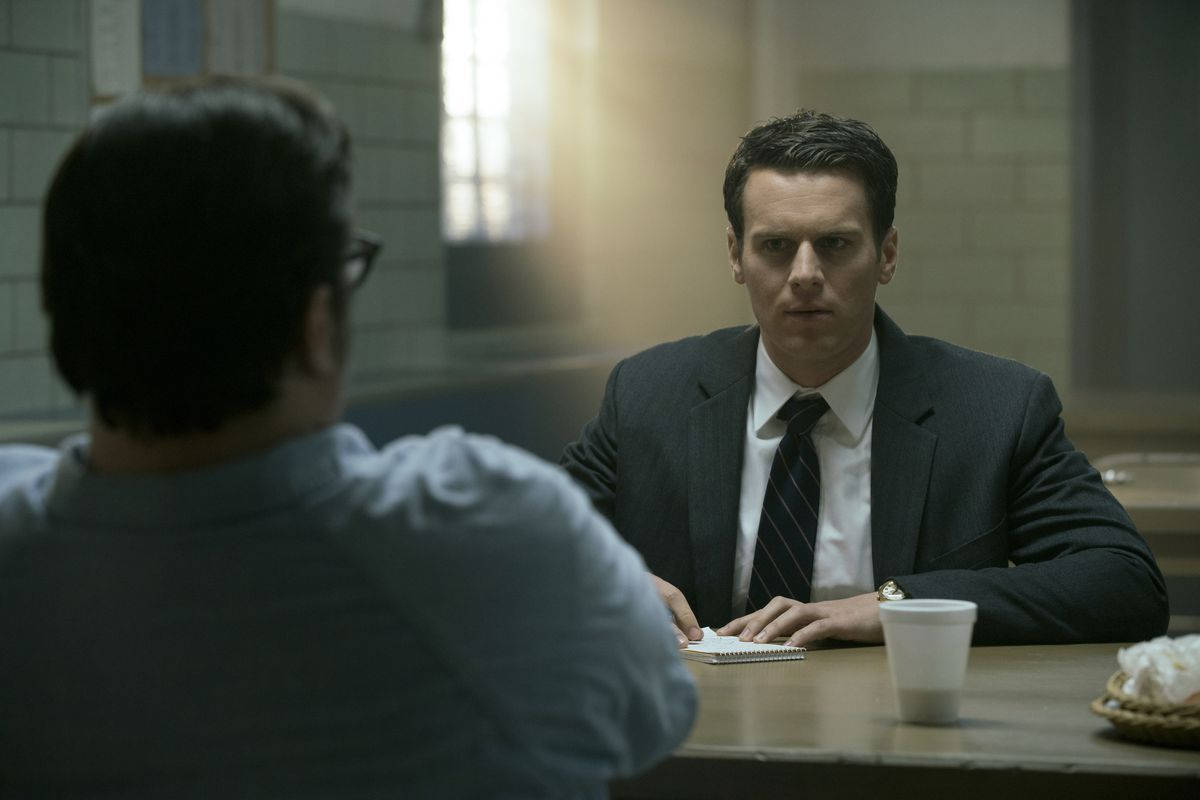 Holden Ford And Ed Kemper In Mindhunter Wallpaper