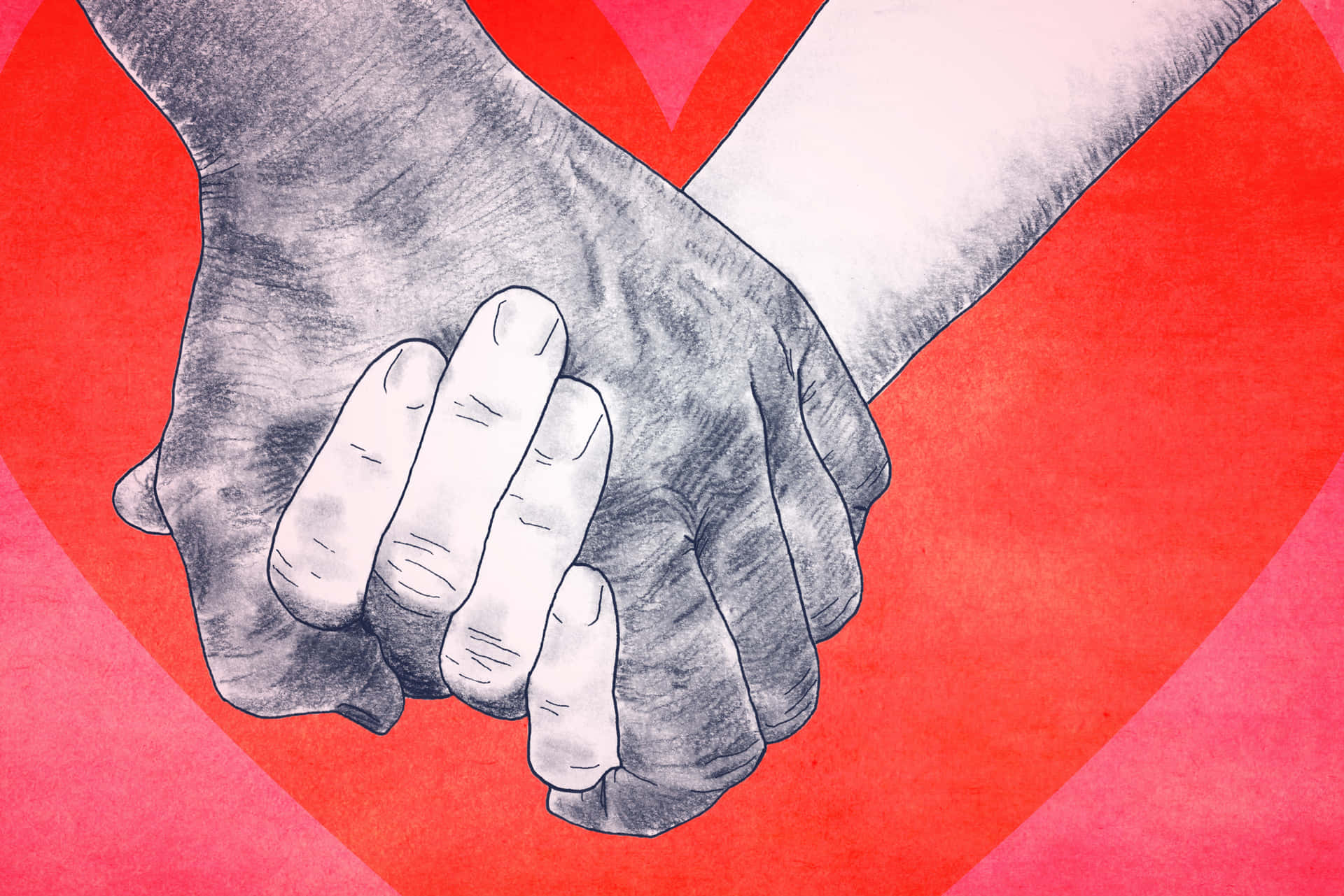 Show your love and appreciation by holding hands