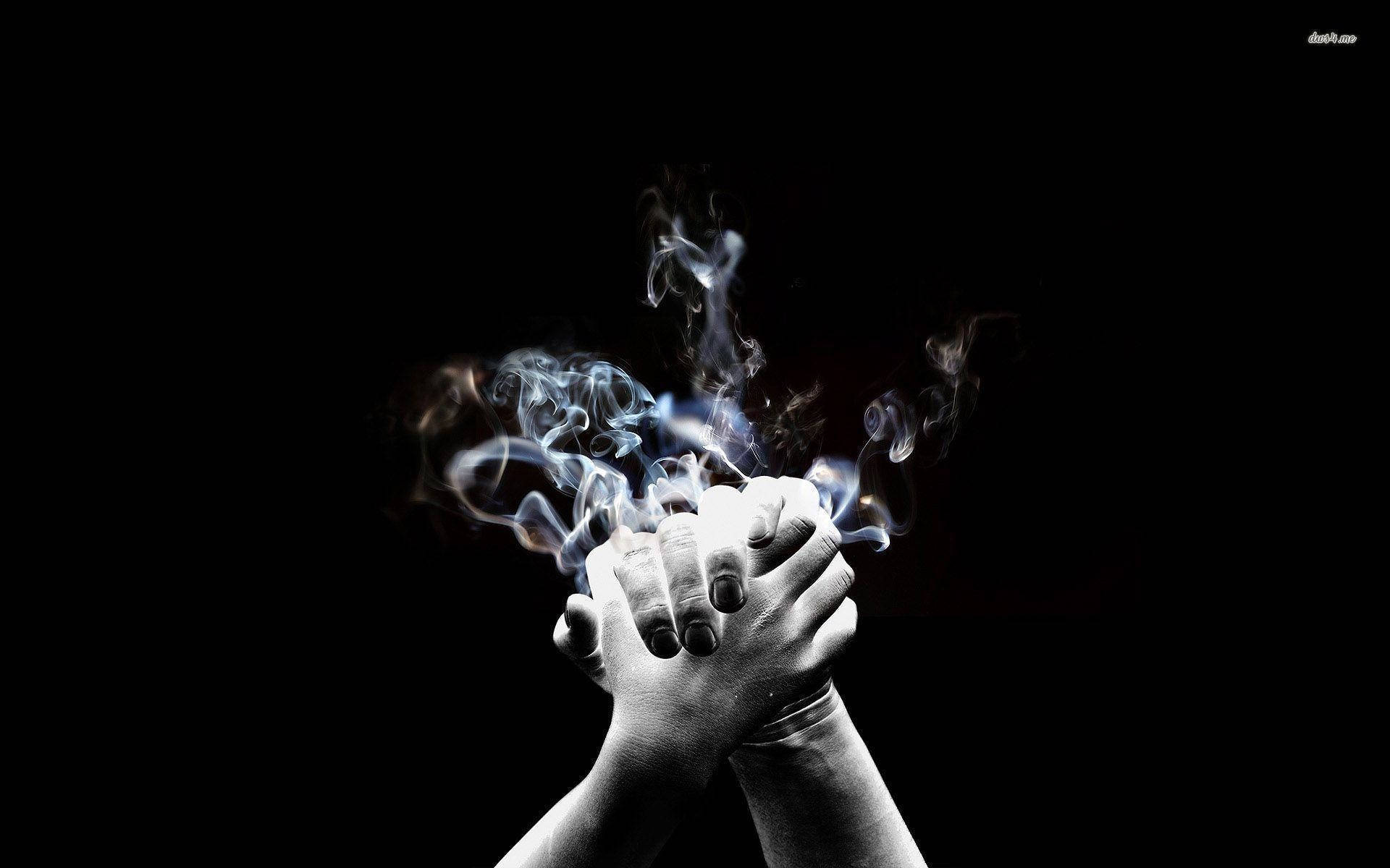 Holding Hands With Smoke Hd Wallpaper
