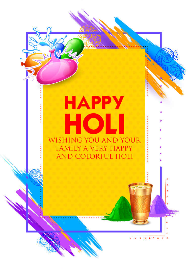 Have Fun and Spread Colors Of Joy on Holi Wallpaper