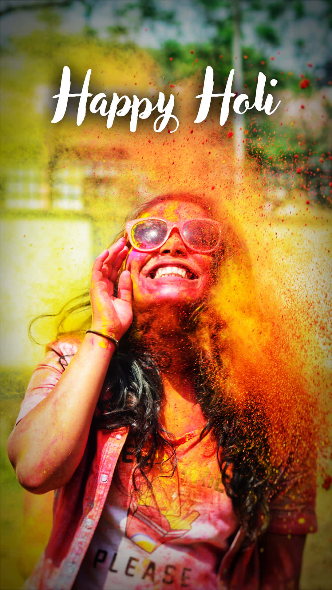 Celebrandoel Festival Más Vibrante De La India - Holi. Fondo de pantalla