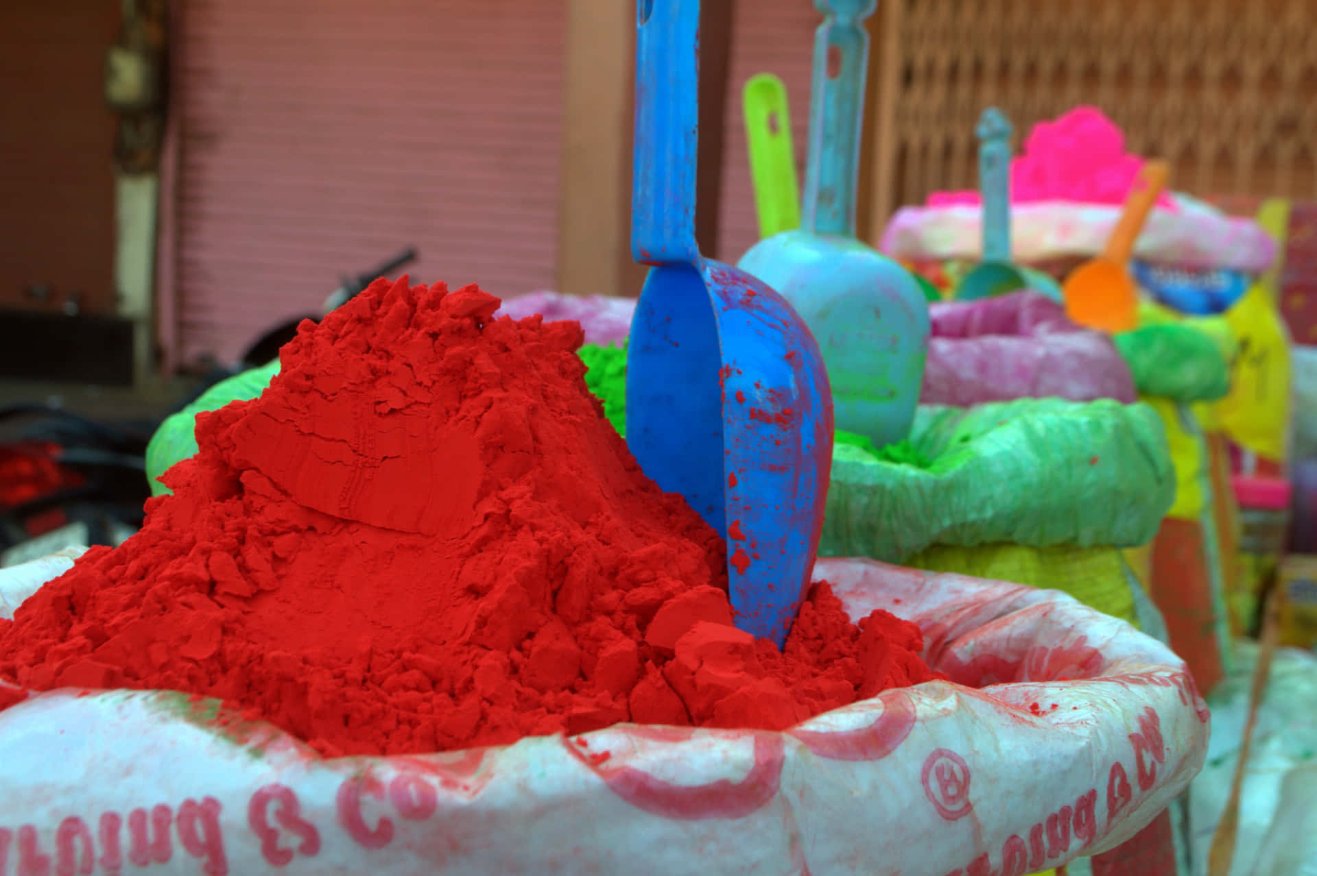 A Bag Of Colored Powder