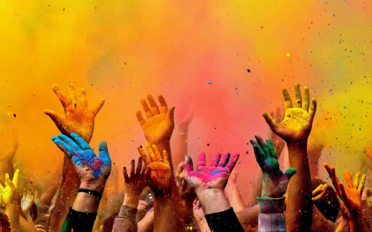 Caption: Celebrate the colors of life - Holi Festival