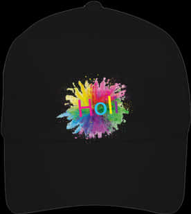 Holi Festival Color Splash Cap PNG