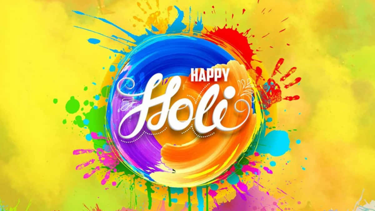 Celebrating Holi with vibrant colours