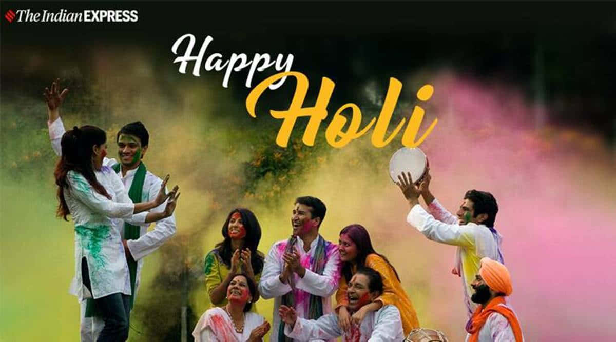 Colourful celebrations at a Holi festival in India