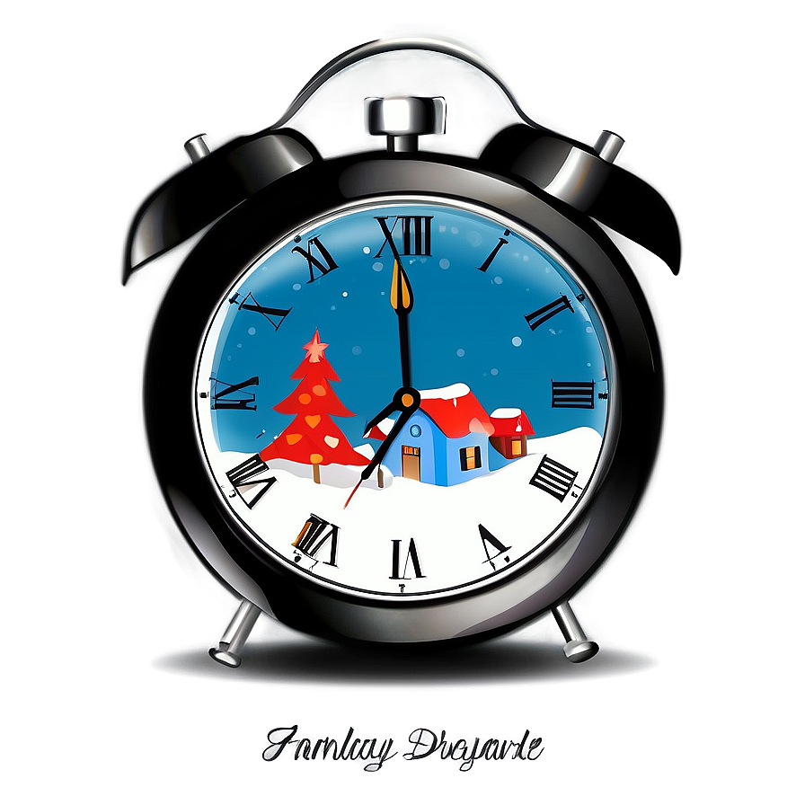 Holiday Clock Clipart Png Pys PNG