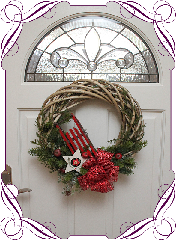 Holiday Door Wreath Decoration PNG