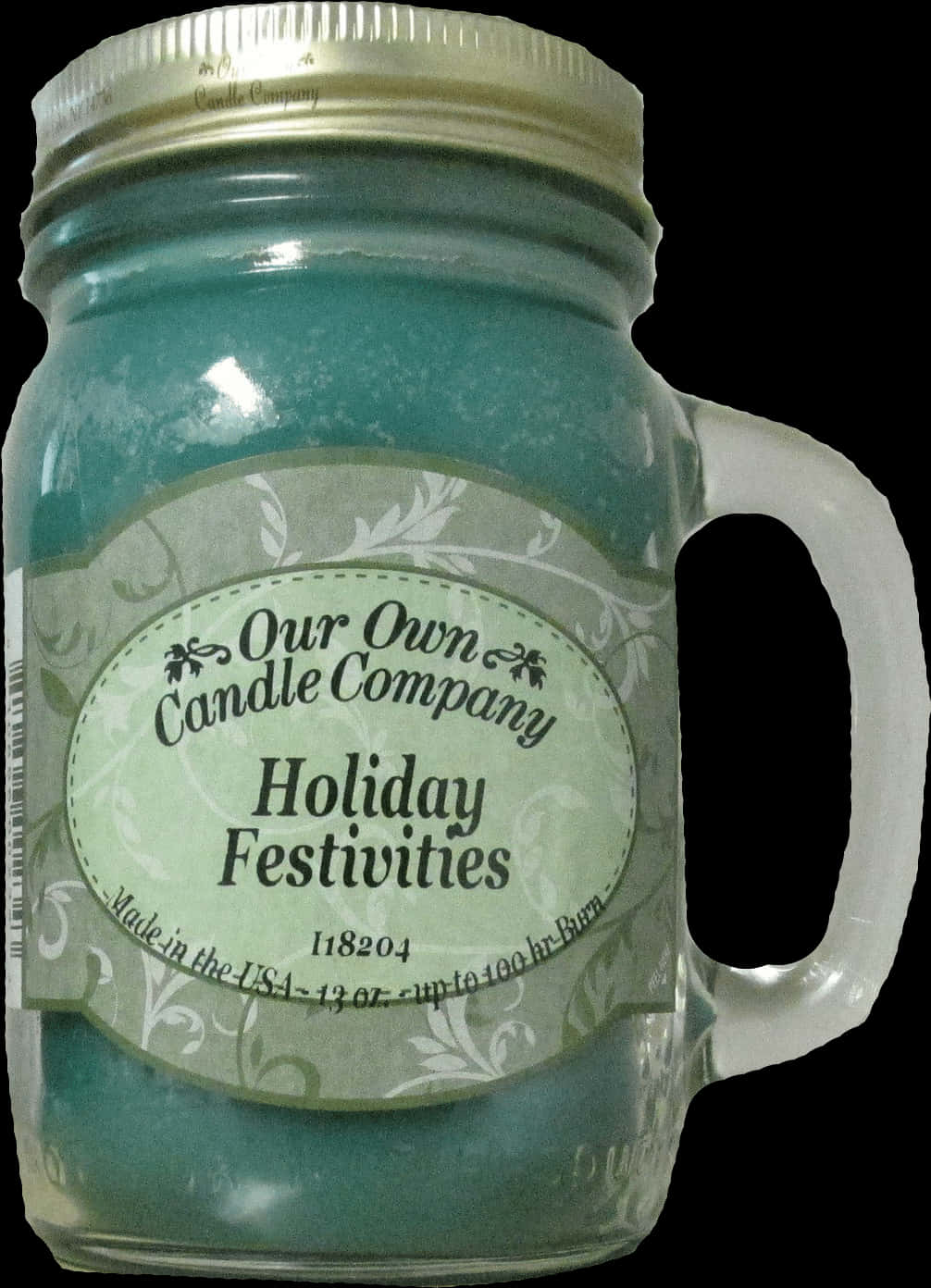 Download Holiday Festivities Candle Jar | Wallpapers.com