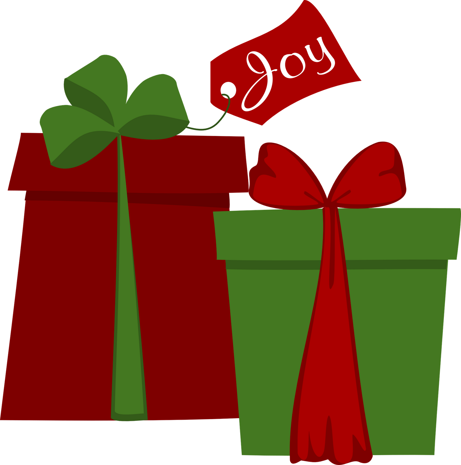 Holiday Gifts With Joy Tag PNG