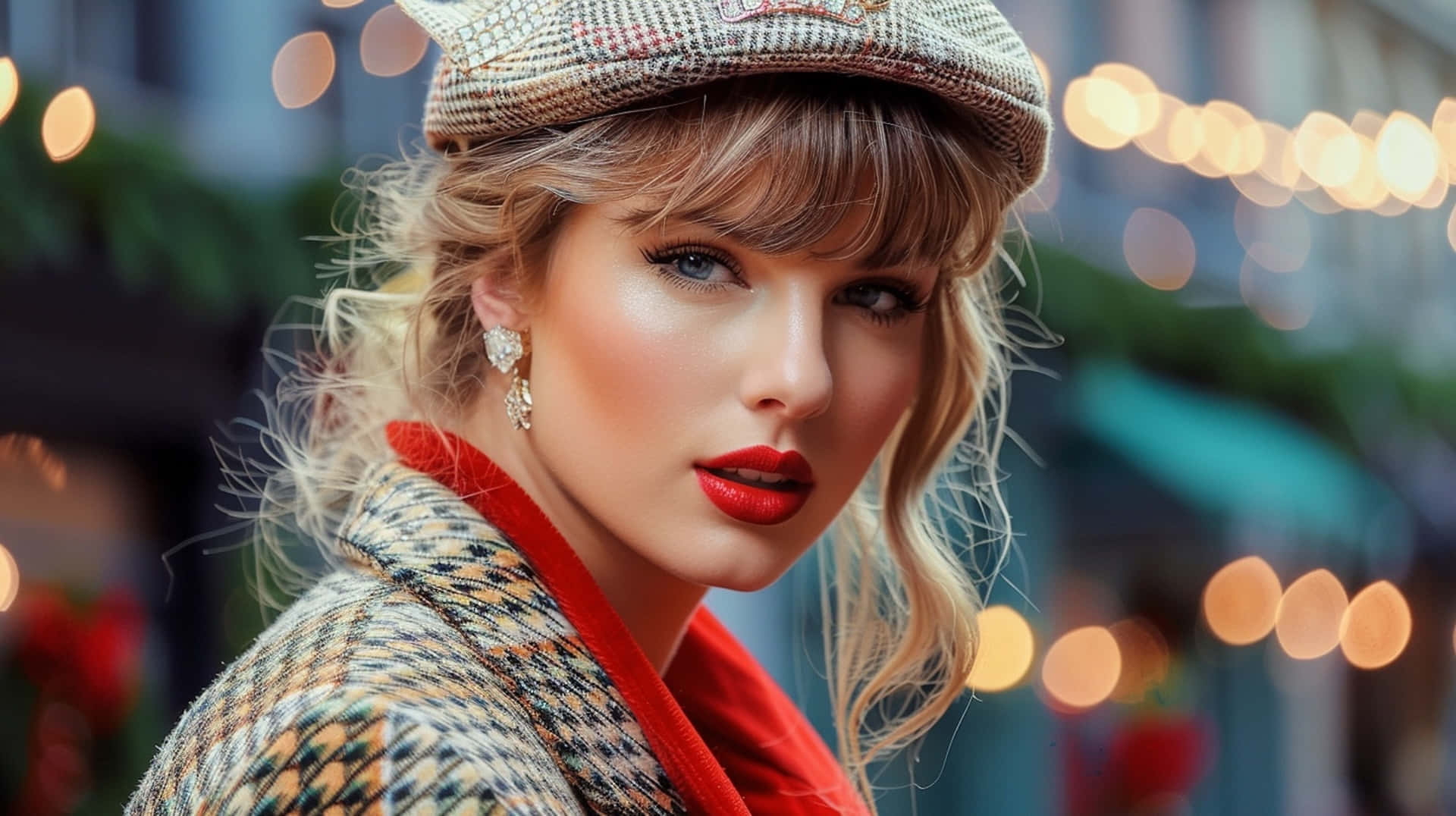 Holiday Glamour Taylor Swift Wallpaper