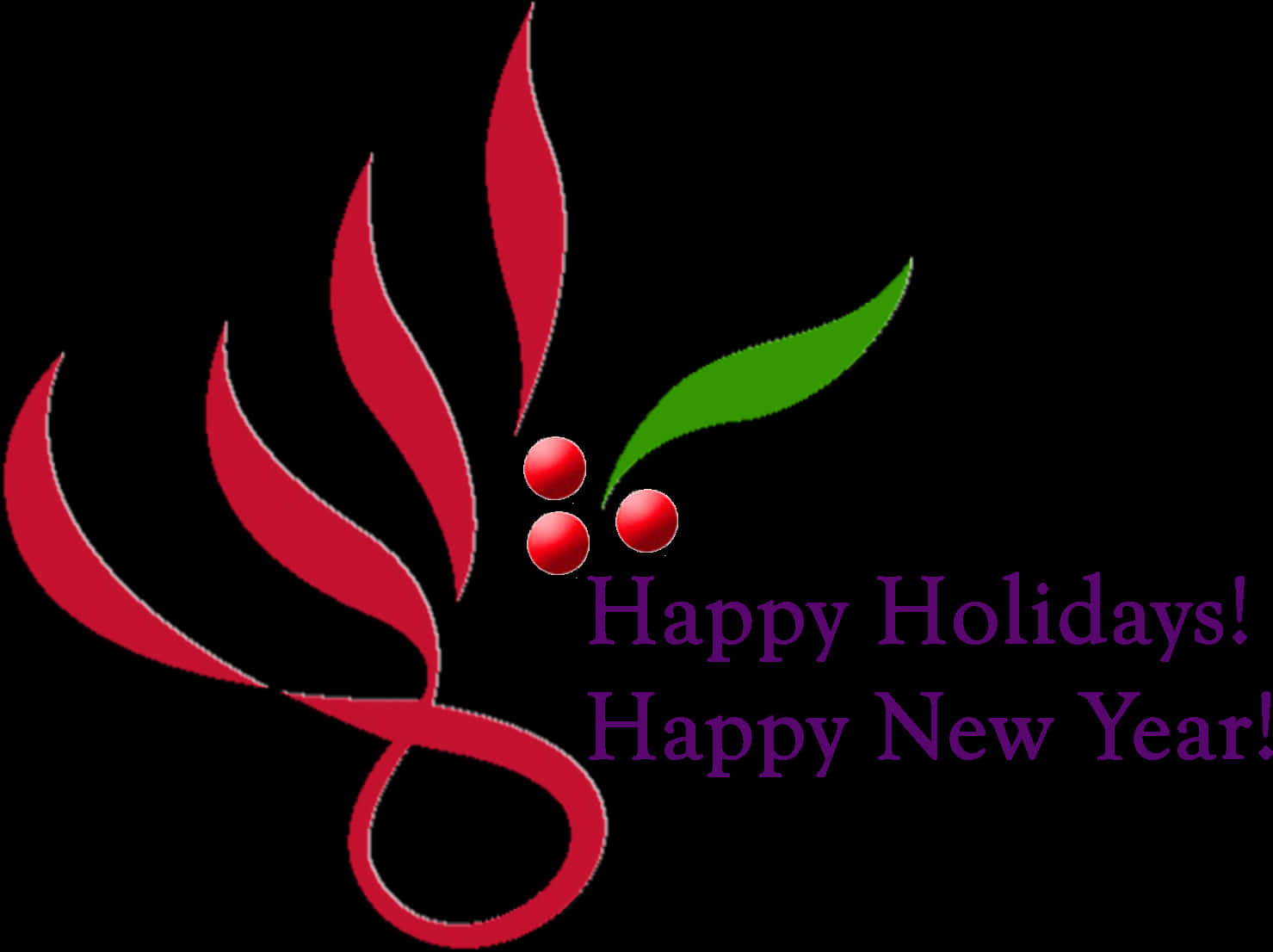 Holiday Greeting Design PNG