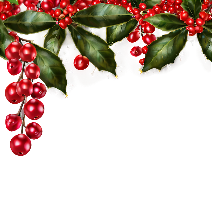 Holiday Holly Berries Png 05032024 PNG