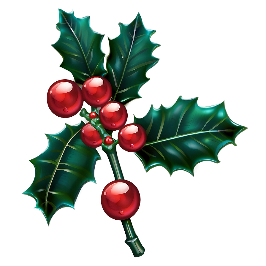 Holiday Holly Png 05252024 PNG