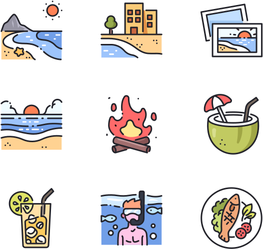 Holiday Icons Set PNG