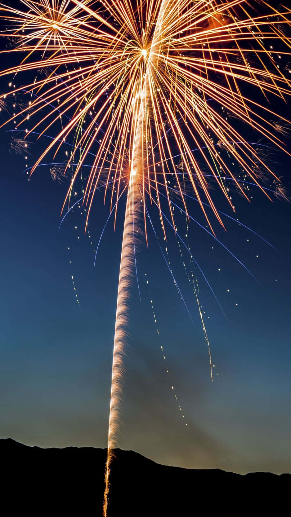 Extravagant Firework Holiday iPhone Wallpaper