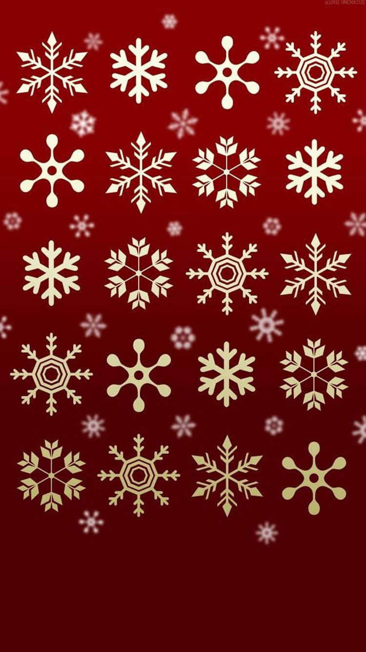 Christmas Snowflakes Holiday Iphone Wallpaper
