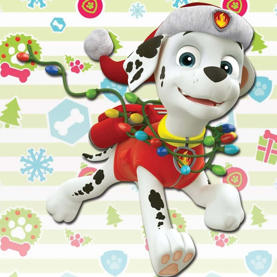 Holiday Marshall Paw Patrol Wallpaper