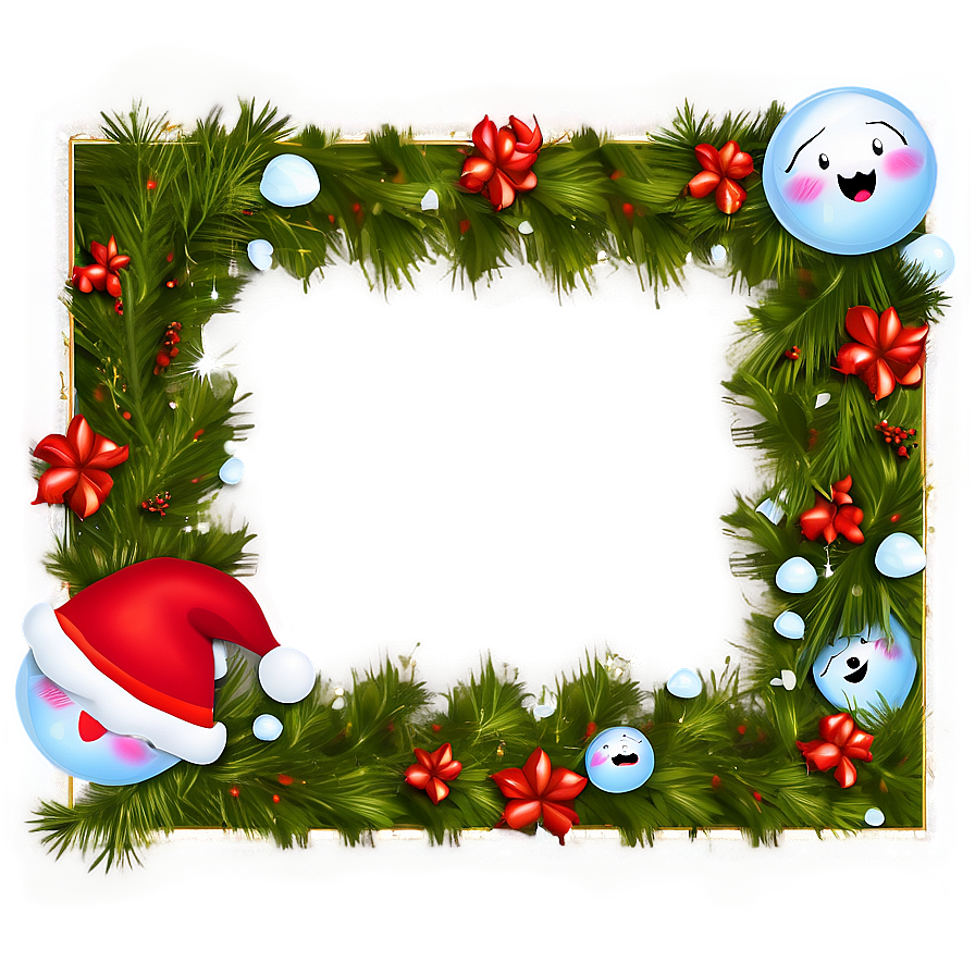 Holiday Photo Frame Png 05252024 PNG