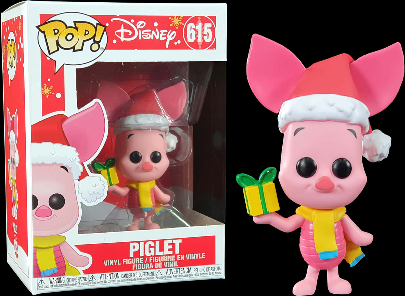 Holiday Piglet Funko Pop Figure PNG