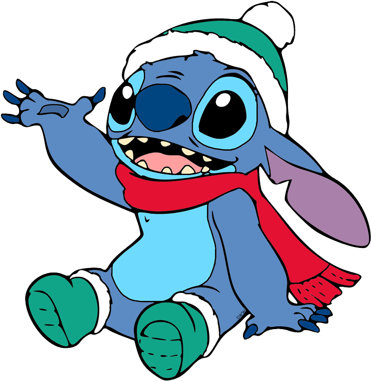 Holiday Stitch Cartoon PNG