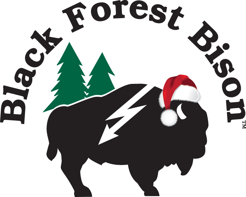 Holiday Themed Bison Logo PNG