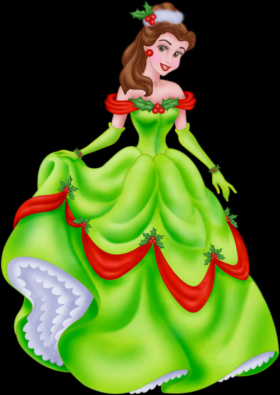 Holiday Themed Disney Princess PNG