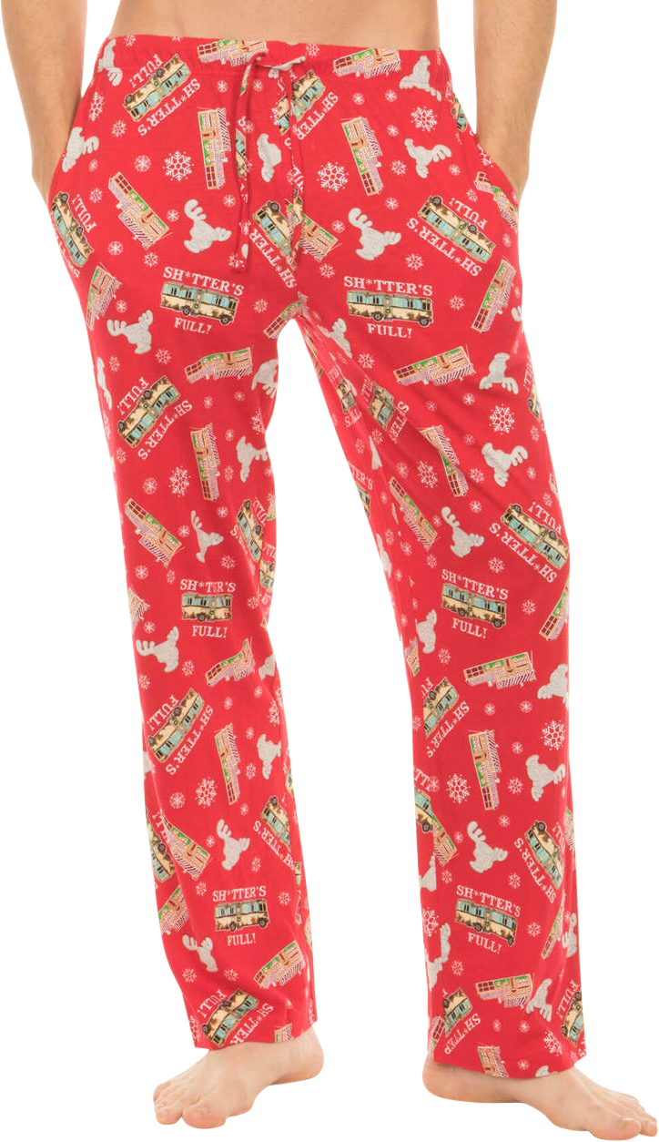 Holiday Themed Pajama Pants PNG