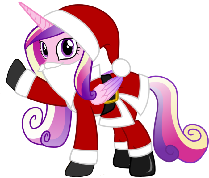 Holiday Unicorn Character Santa Outfit PNG