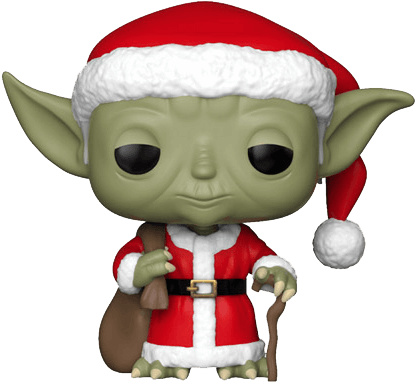 Holiday Yoda Figurine PNG