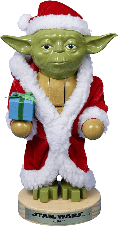 Holiday Yoda Figurine PNG