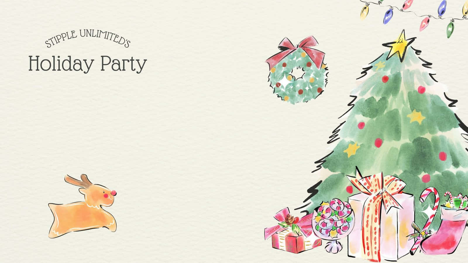 Party Holiday Zoom Background 1600 x 900 Background
