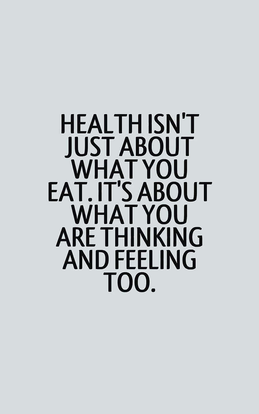Holistic Health Quote Image Wallpaper