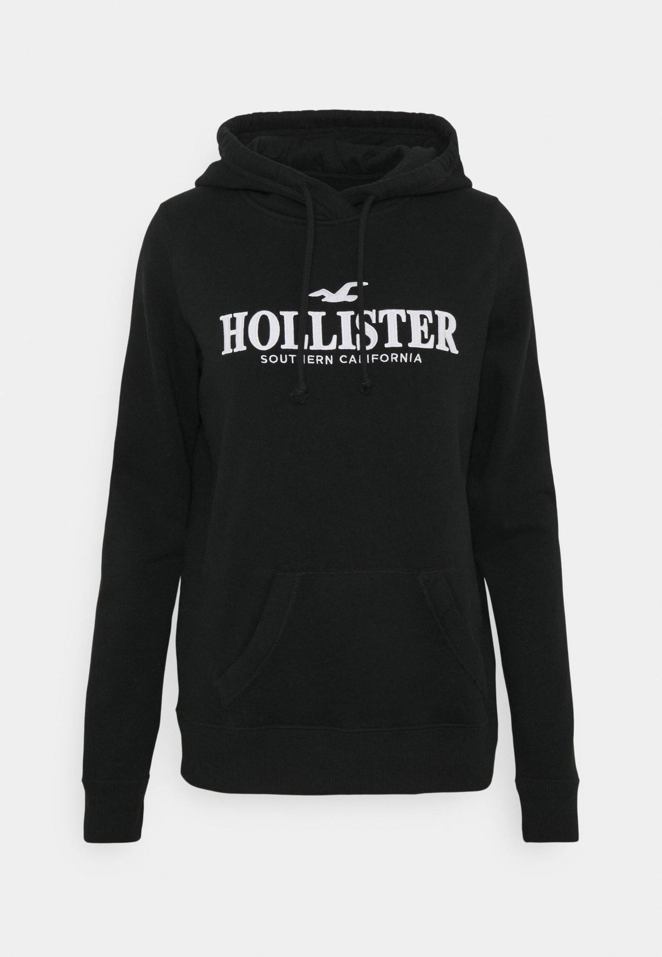 Hollister Minimalist Black Hoodie Jacket Wallpaper