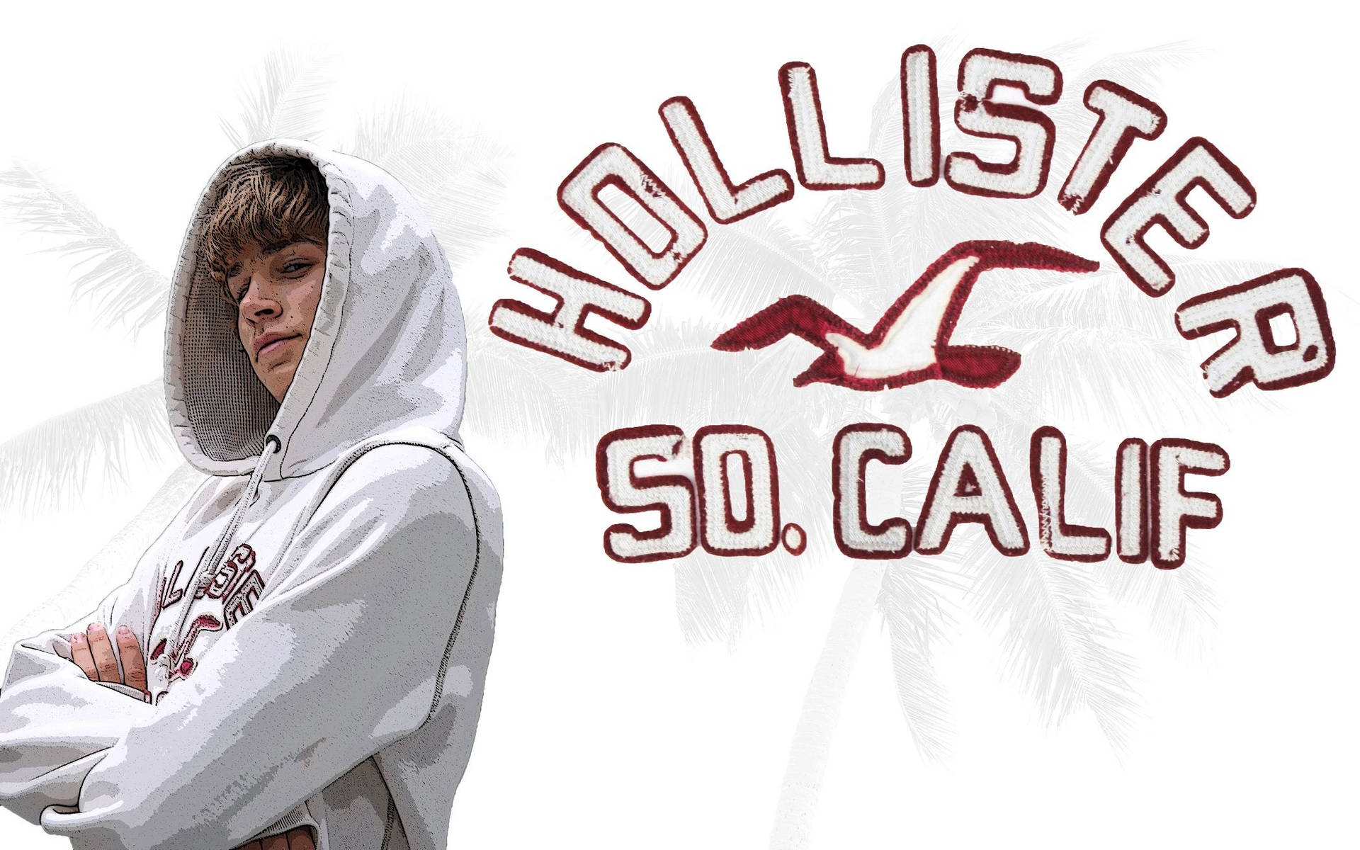 Hollister Stitched Patch Logo Wallpaper