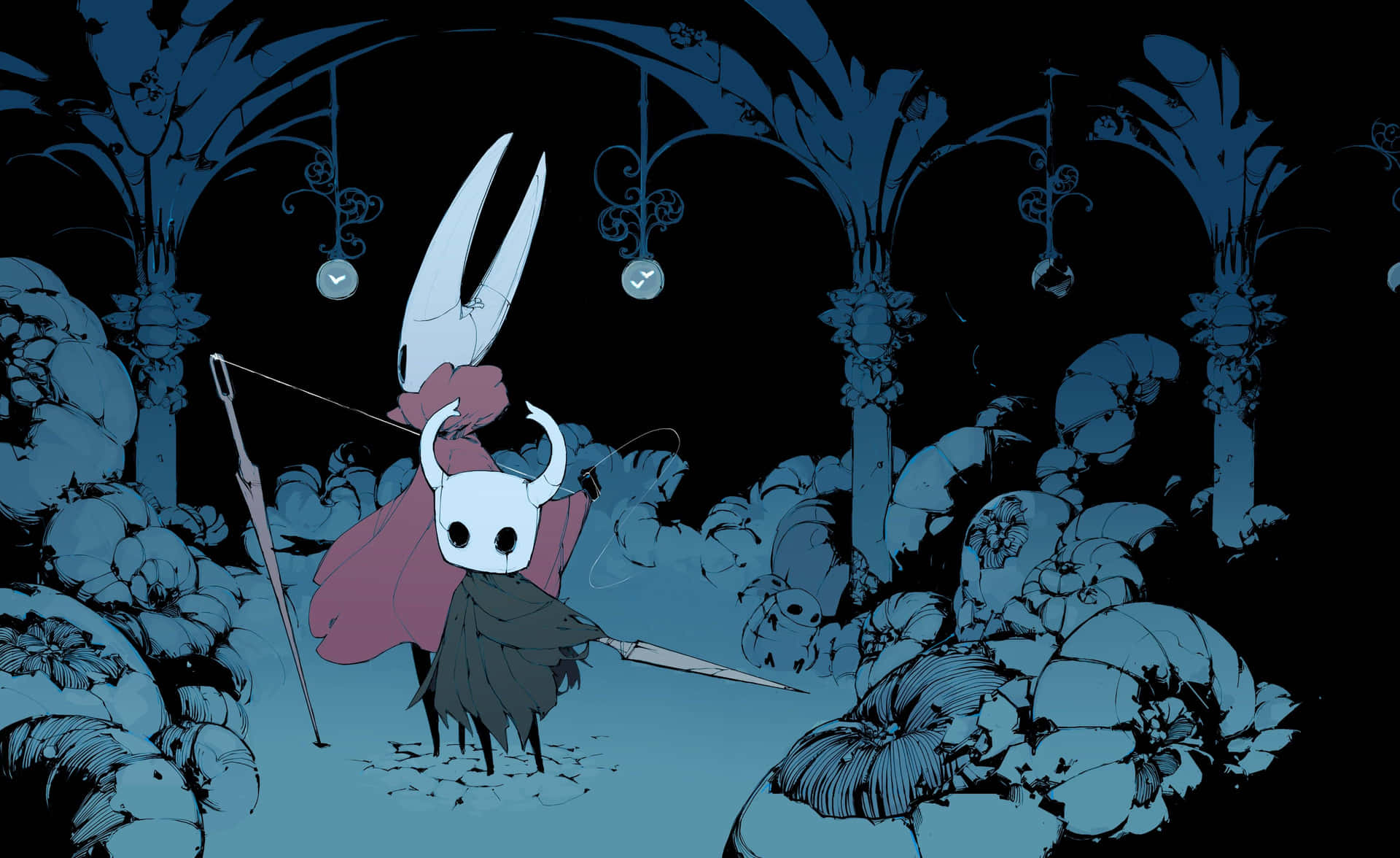 "Take on the world of Hollow Knight with this epic background!"