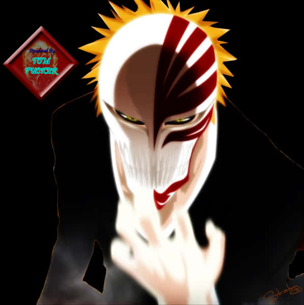 Download Hollow_ Ichigo_ Portrait_ Bleach | Wallpapers.com