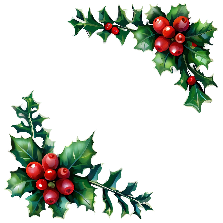 Download Holly Border Png Kmf88 | Wallpapers.com