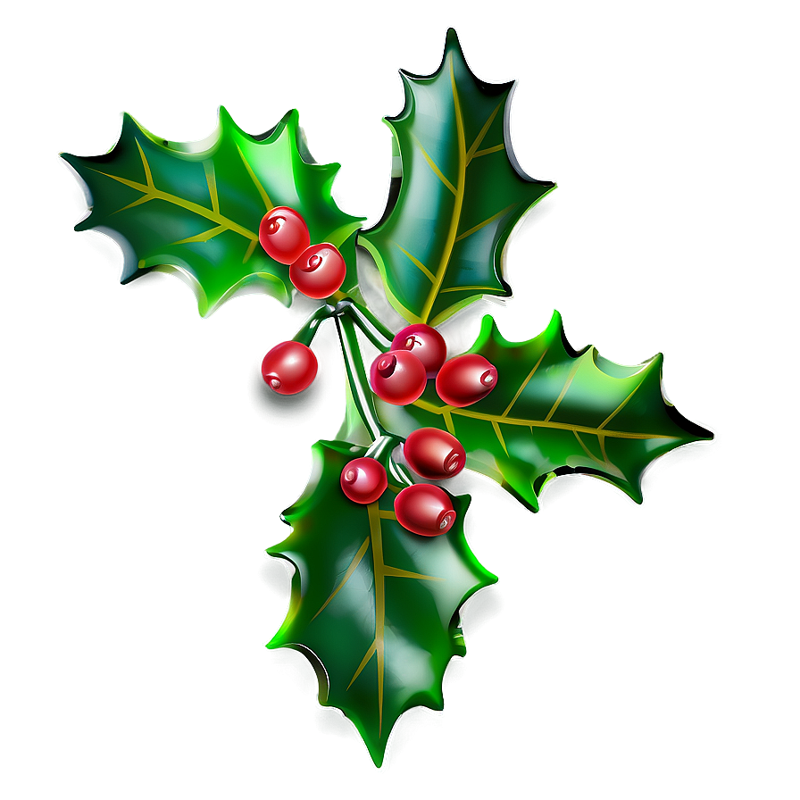 Holly Design Png 05252024 PNG