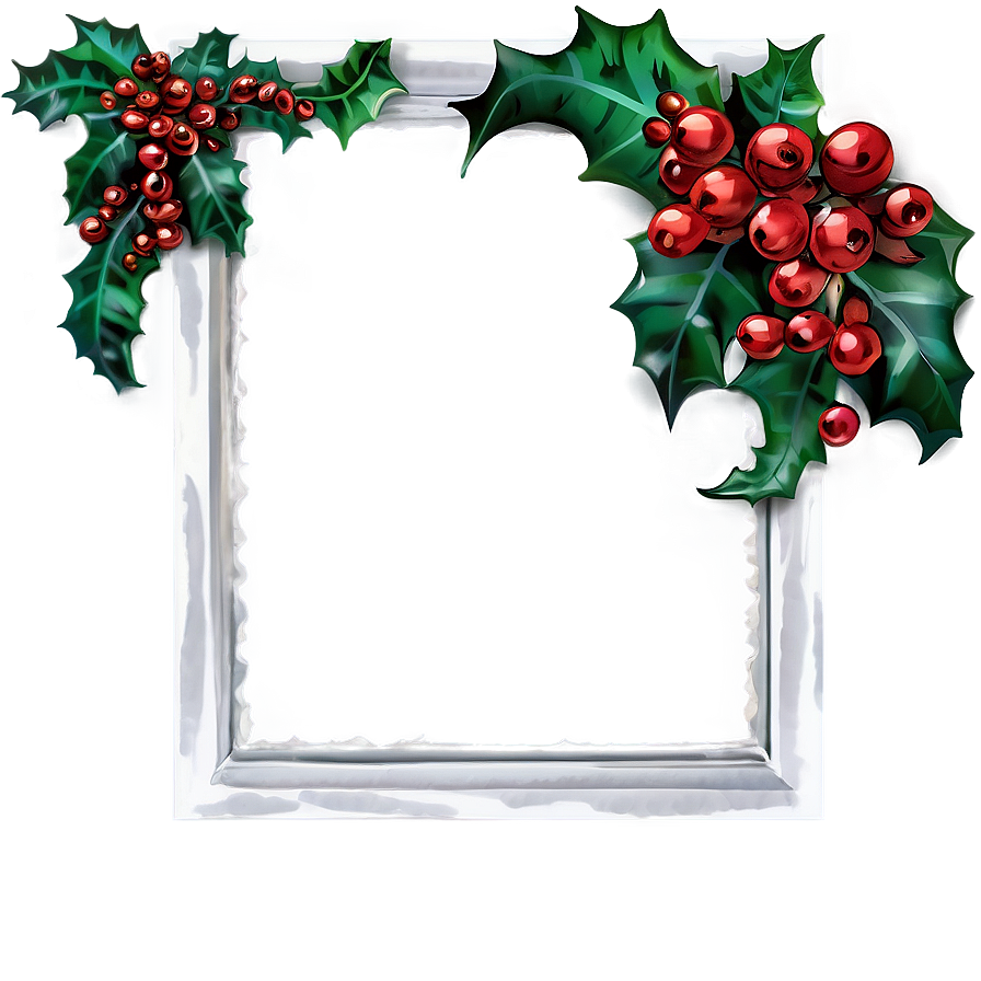 Download Holly Frame Png Gcm33 | Wallpapers.com