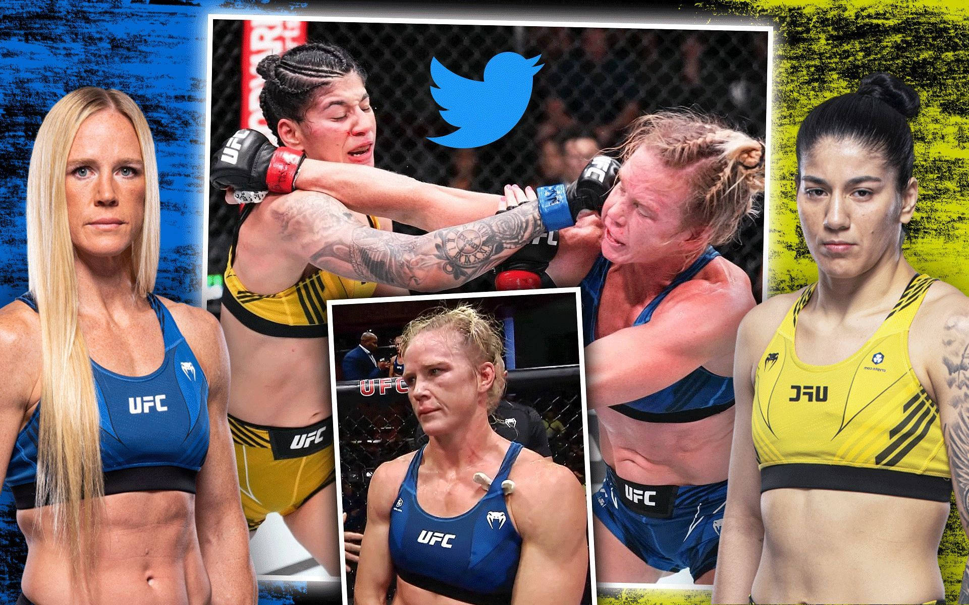 Holly Holm And Ketlen Vieira Collage Wallpaper