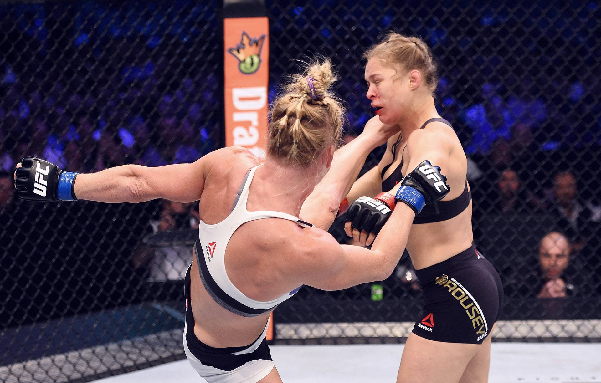 Holly Holm Kicks Ronda Rousey's Face Background